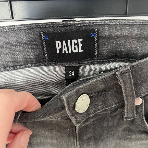 Paige Grey Skinny Jeans - Picture 3 of 3